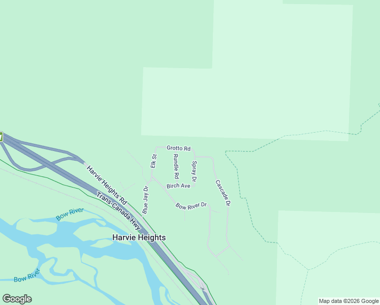map of restaurants, bars, coffee shops, grocery stores, and more near 77 Grotto Road in Harvie Heights