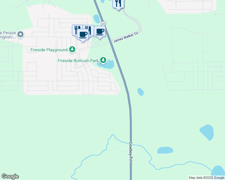 map of restaurants, bars, coffee shops, grocery stores, and more near 66 Fireside Circle in Cochrane