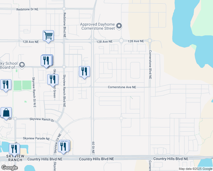 map of restaurants, bars, coffee shops, grocery stores, and more near in Calgary