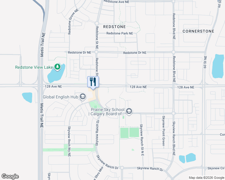 map of restaurants, bars, coffee shops, grocery stores, and more near in Calgary