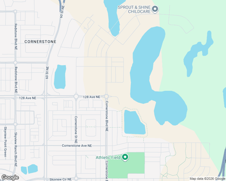 map of restaurants, bars, coffee shops, grocery stores, and more near Stoney Trail Northeast in Calgary