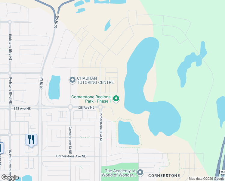 map of restaurants, bars, coffee shops, grocery stores, and more near Stoney Trail Northeast in Calgary