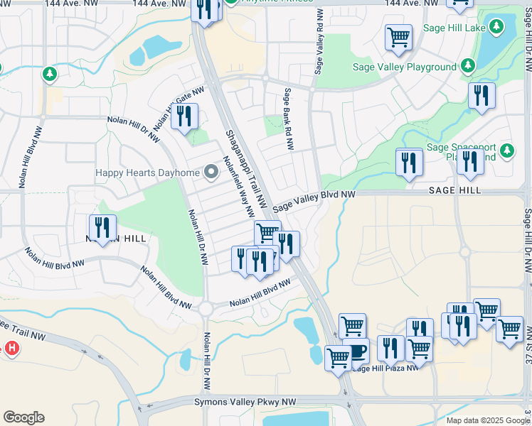 Shaganappi Trail NW & Sage Valley Blvd NW, Calgary AB Walk Score