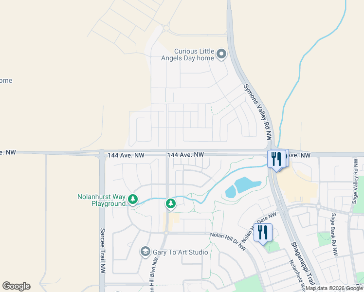 map of restaurants, bars, coffee shops, grocery stores, and more near in Calgary