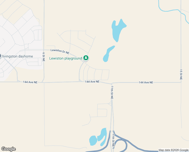 map of restaurants, bars, coffee shops, grocery stores, and more near 144 Avenue Northeast in Balzac