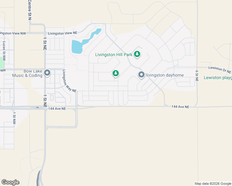 map of restaurants, bars, coffee shops, grocery stores, and more near 162 Howse Common Northeast in Calgary