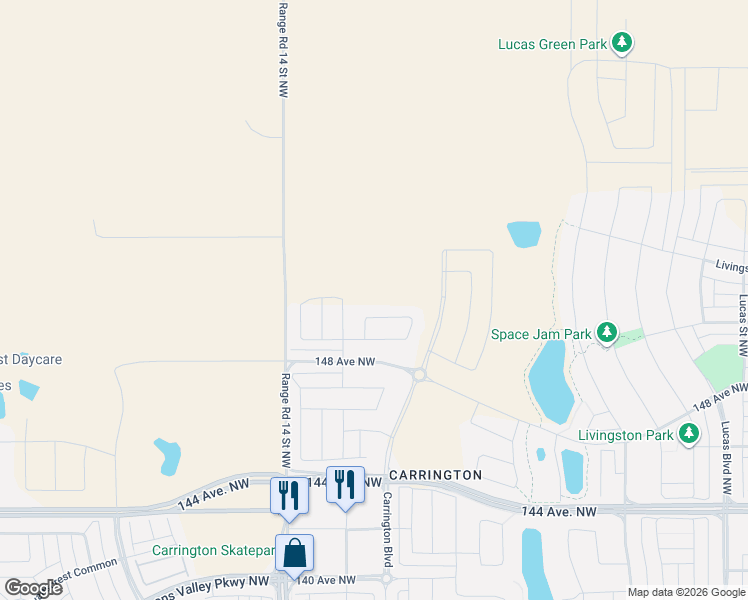map of restaurants, bars, coffee shops, grocery stores, and more near in Balzac