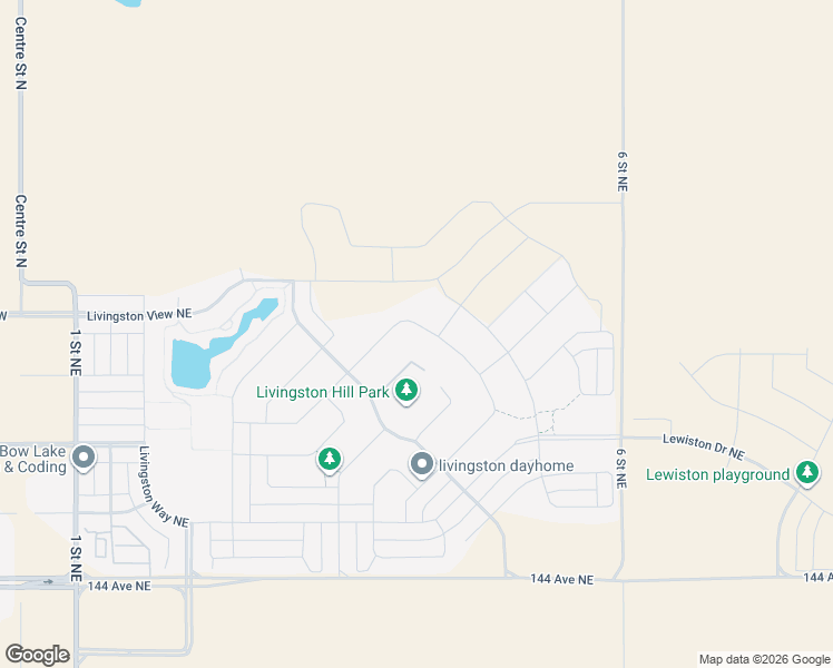 map of restaurants, bars, coffee shops, grocery stores, and more near 472 Livingston Hill Northeast in Calgary