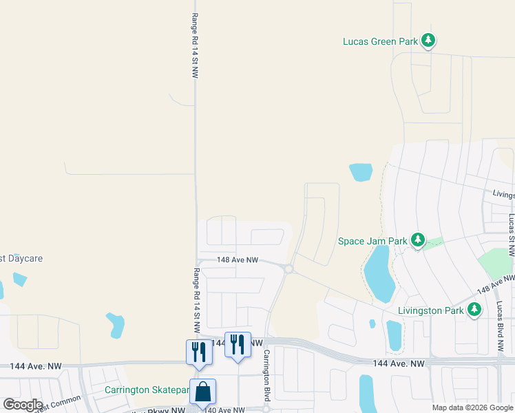 map of restaurants, bars, coffee shops, grocery stores, and more near in Balzac