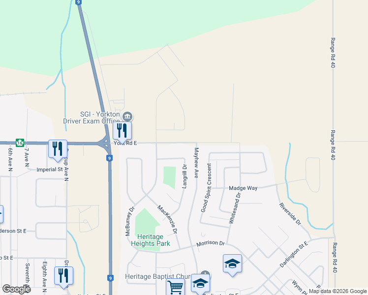 320 York Road East, Yorkton SK Walk Score