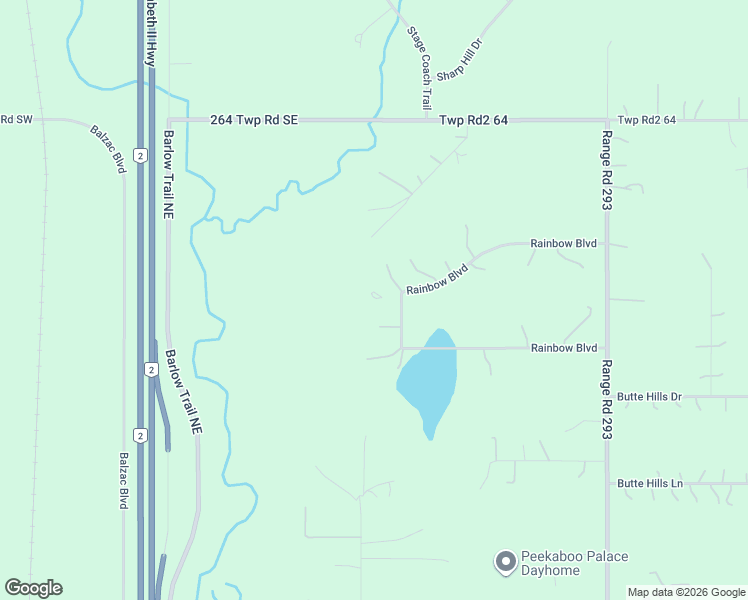 map of restaurants, bars, coffee shops, grocery stores, and more near 22 Rainbow Boulevard in Balzac
