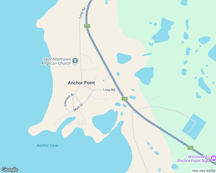 map of restaurants, bars, coffee shops, grocery stores, and more near 6 Loop Road in Black Duck Cove