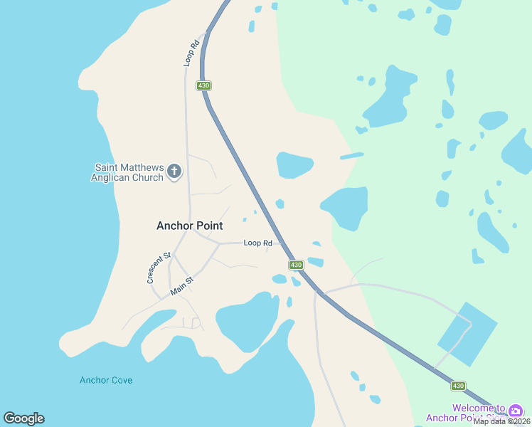 map of restaurants, bars, coffee shops, grocery stores, and more near Newfoundland and Labrador 430 in Anchor Point