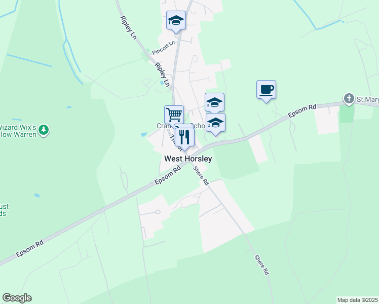 Epsom Road, West Horsley England Walk Score