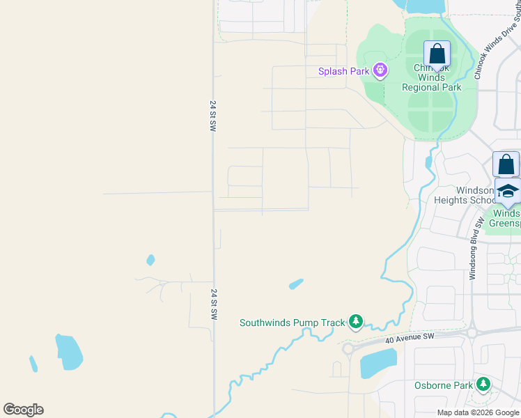 map of restaurants, bars, coffee shops, grocery stores, and more near 2044 Creekstone Drive Southwest in Balzac