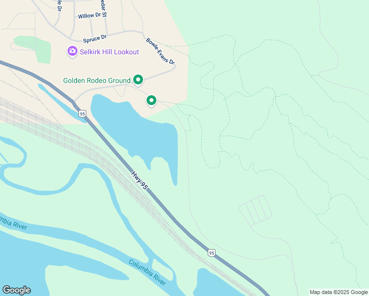 map of restaurants, bars, coffee shops, grocery stores, and more near Reflection Lake Road in Golden