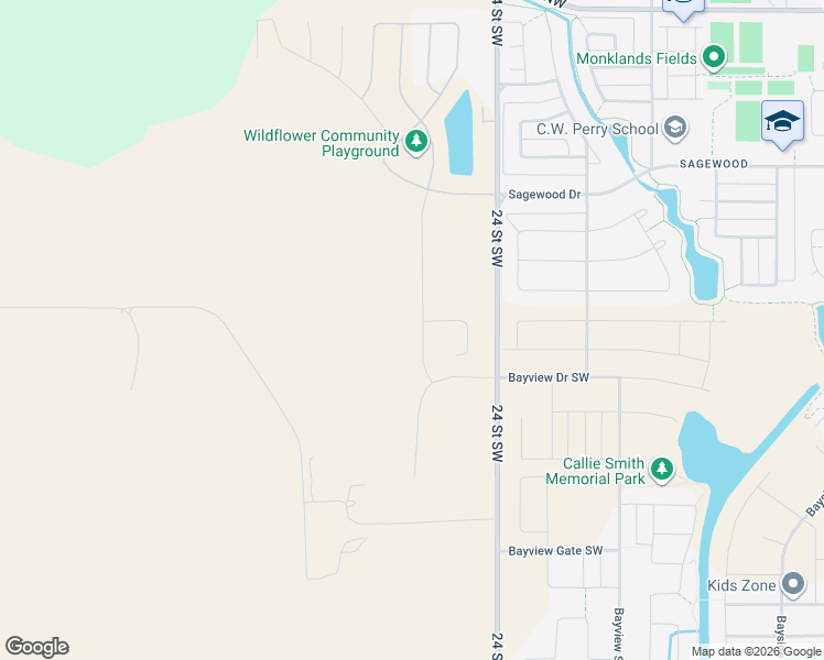 map of restaurants, bars, coffee shops, grocery stores, and more near 1055 Fowler Road Southwest in Airdrie