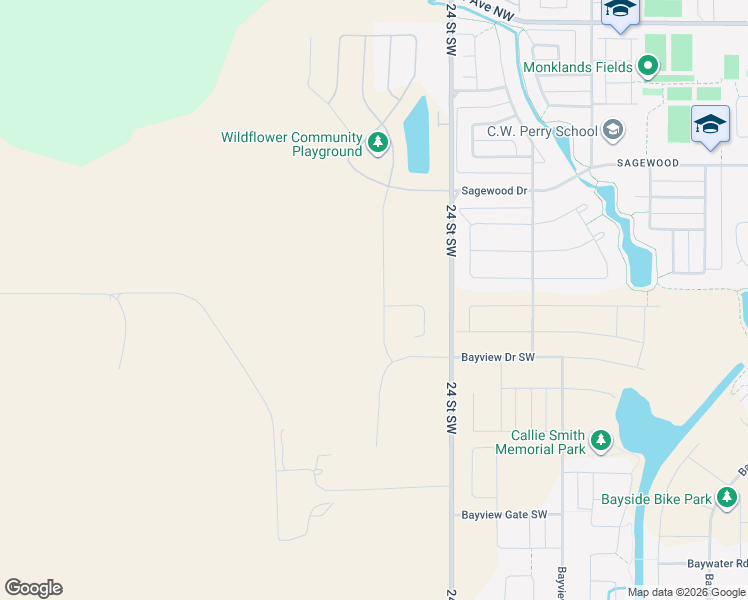 map of restaurants, bars, coffee shops, grocery stores, and more near 1055 Fowler Road Southwest in Airdrie