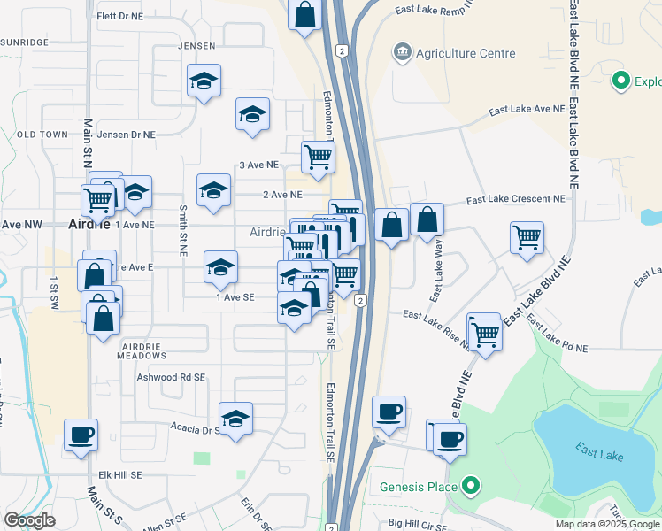 48 Edmonton Trail North, Airdrie AB Walk Score