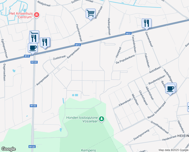 map of restaurants, bars, coffee shops, grocery stores, and more near 30 Turnhoutseweg in Beerse