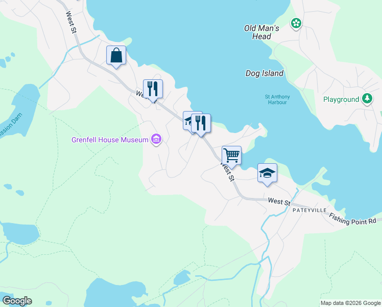 map of restaurants, bars, coffee shops, grocery stores, and more near 11 Tuckers Lane in Saint Anthony