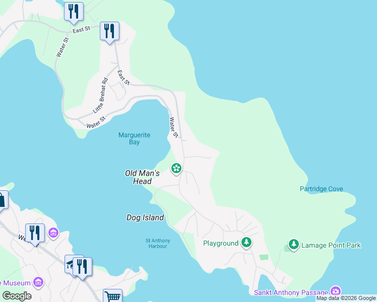 map of restaurants, bars, coffee shops, grocery stores, and more near 235 East Street in Saint Anthony