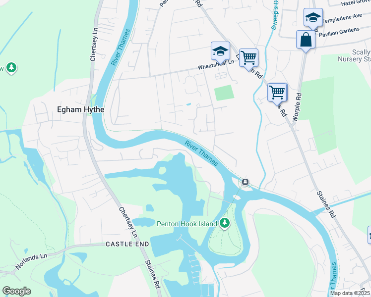 A location in StainesuponThames Walk Score