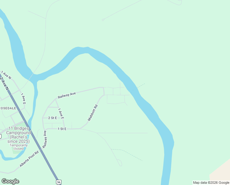 map of restaurants, bars, coffee shops, grocery stores, and more near 324 Mabbott Road in Drumheller