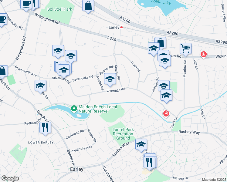 Silverdale Road, Earley England Walk Score