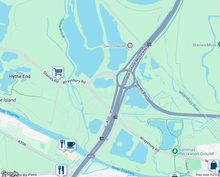 Wraysbury Road, StainesuponThames England Walk Score