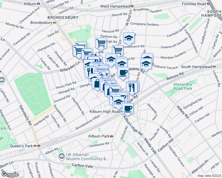 Birchington Road, Greater London England Walk Score
