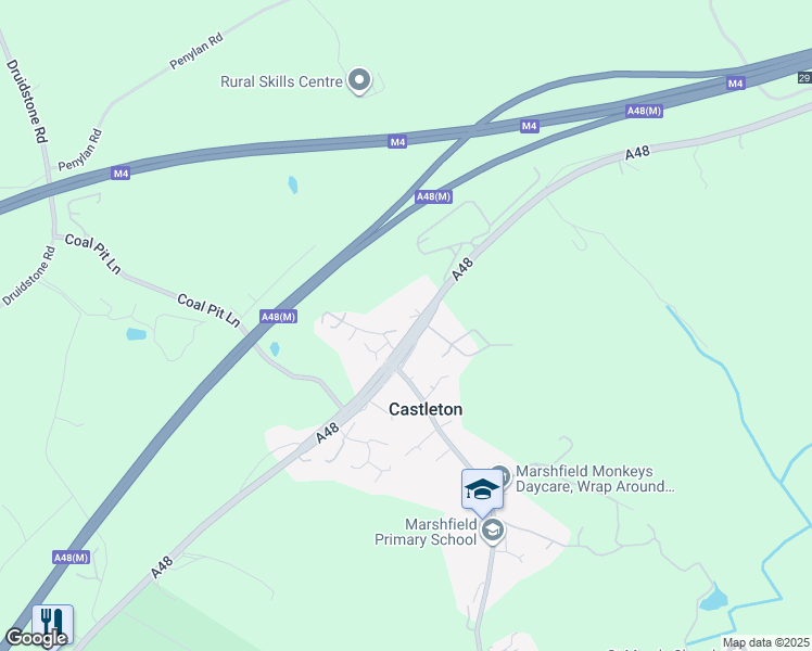 map of restaurants, bars, coffee shops, grocery stores, and more near in Newport