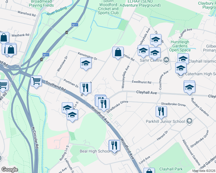 map of restaurants, bars, coffee shops, grocery stores, and more near 18 Peel Place in Greater London