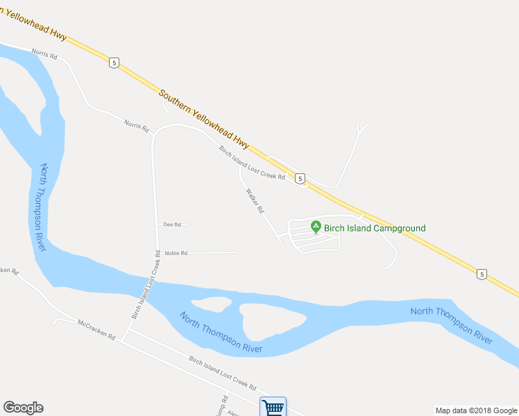 map of restaurants, bars, coffee shops, grocery stores, and more near Walker Road in Thompson-Nicola