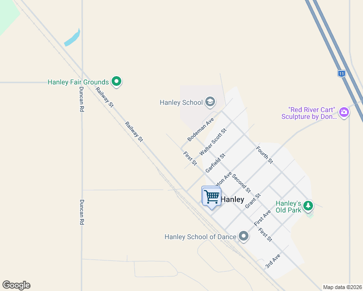 map of restaurants, bars, coffee shops, grocery stores, and more near 200 Bodeman Avenue in Hanley