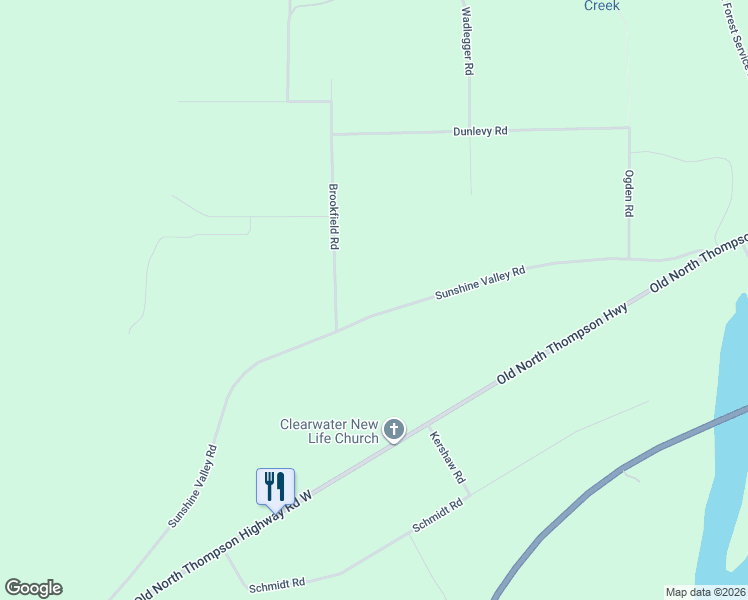 map of restaurants, bars, coffee shops, grocery stores, and more near 337 Sunshine Valley Road in Clearwater