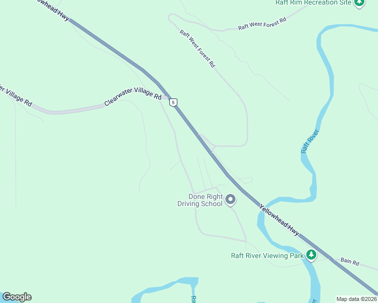 map of restaurants, bars, coffee shops, grocery stores, and more near 1031 Raft River Road in Clearwater