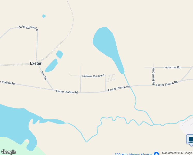 map of restaurants, bars, coffee shops, grocery stores, and more near 743 Sollows Crescent in 100 Mile House