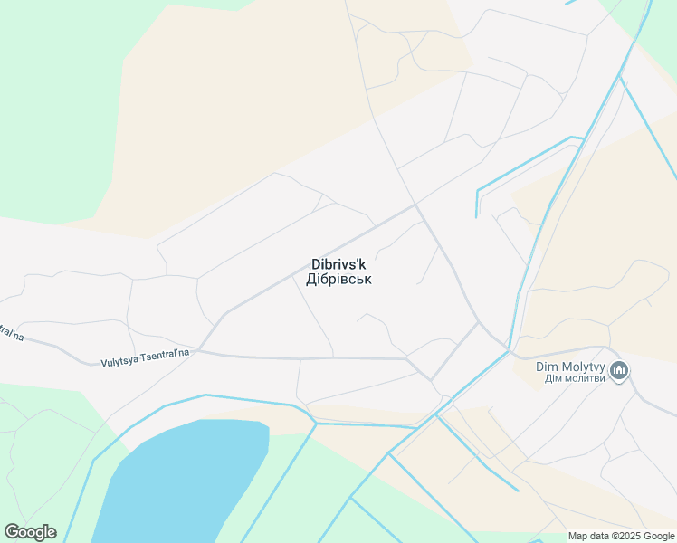 map of restaurants, bars, coffee shops, grocery stores, and more near in Dibrivs'k