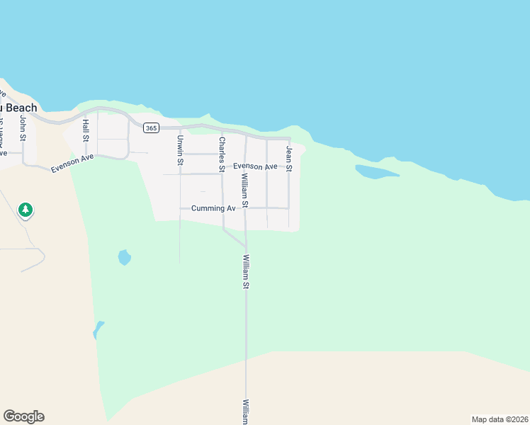 map of restaurants, bars, coffee shops, grocery stores, and more near 307 William Street in Manitou Beach