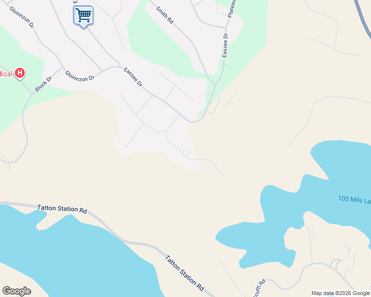map of restaurants, bars, coffee shops, grocery stores, and more near 5077 Kinncum Road in 100 Mile House