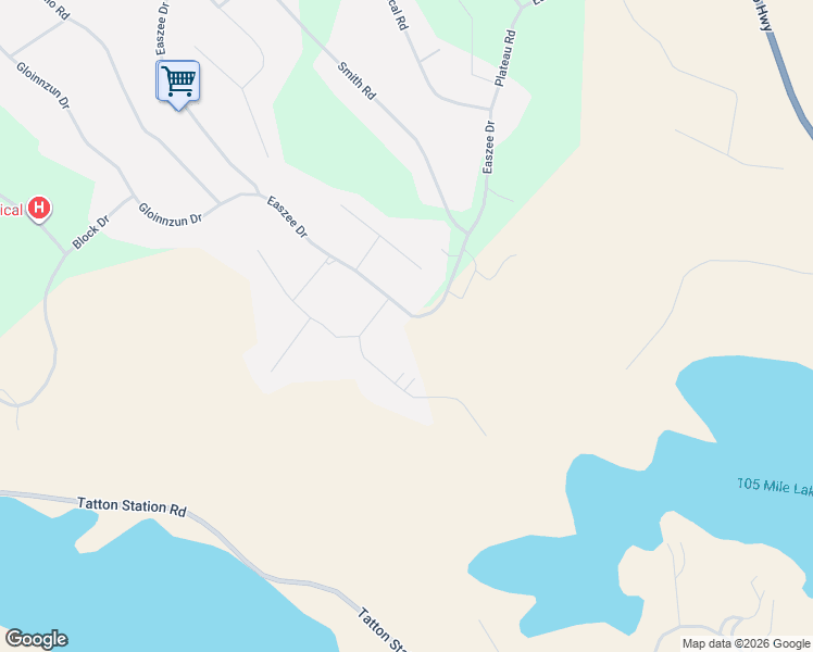 map of restaurants, bars, coffee shops, grocery stores, and more near 5047 Easzee Drive in 108 Mile Ranch