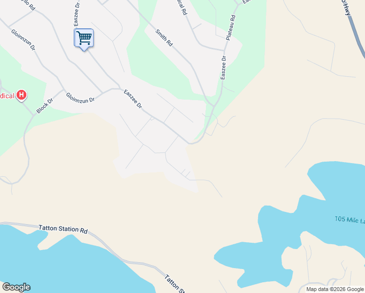 map of restaurants, bars, coffee shops, grocery stores, and more near 5047 Easzee Drive in 108 Mile Ranch