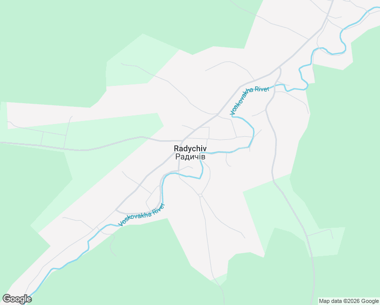 map of restaurants, bars, coffee shops, grocery stores, and more near in Radychiv