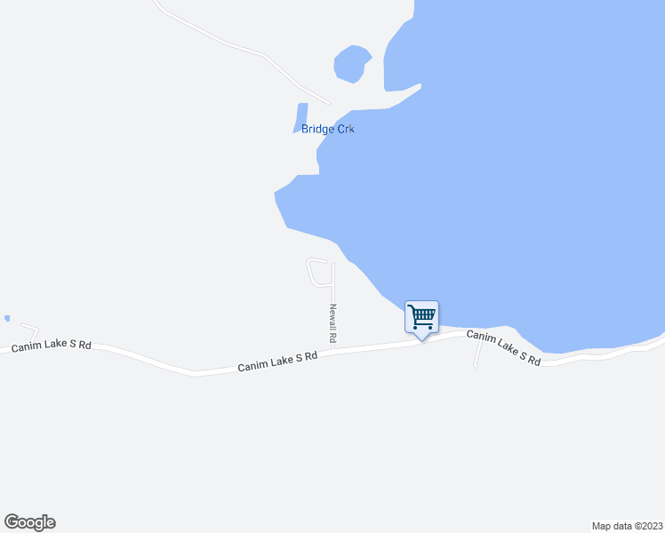 map of restaurants, bars, coffee shops, grocery stores, and more near 4454 Newall Road in Canim Lake