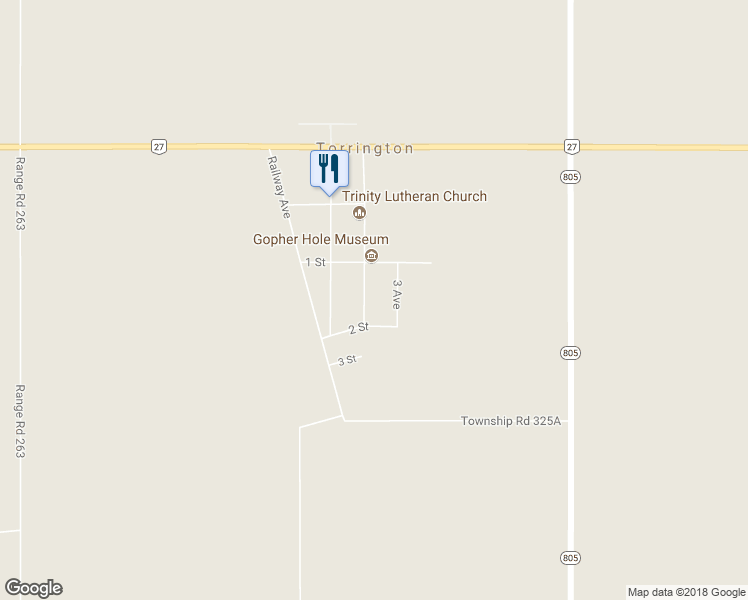 map of restaurants, bars, coffee shops, grocery stores, and more near 314 2 Avenue in Torrington