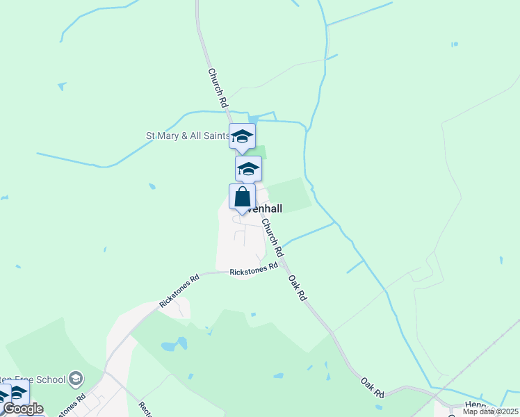 map of restaurants, bars, coffee shops, grocery stores, and more near Newman Crescent in Essex