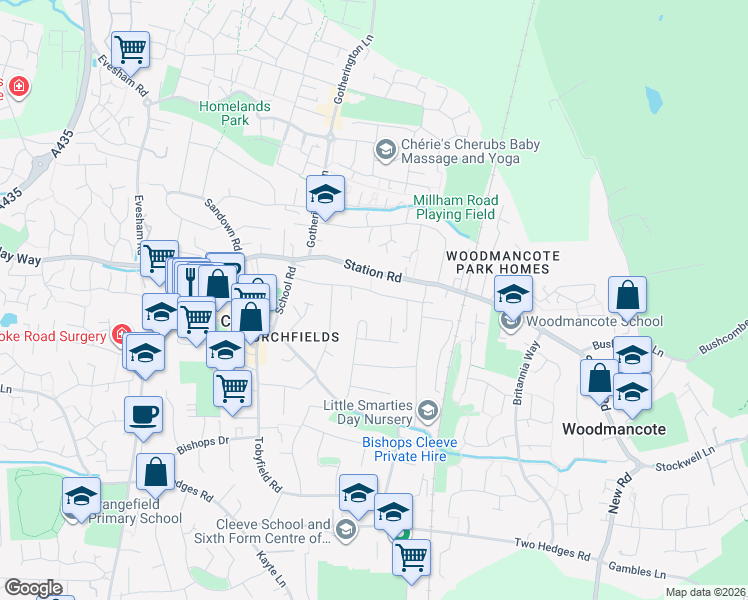 Priory Lane, Cleeve England Walk Score