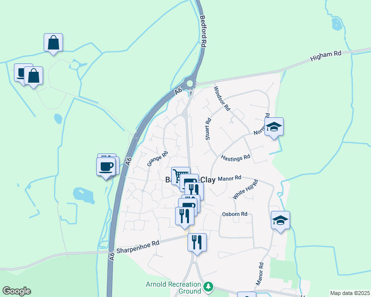 Bedford Road, BartonleClay England Walk Score