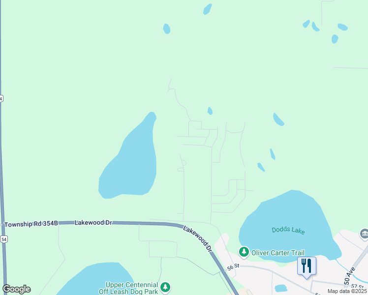 map of restaurants, bars, coffee shops, grocery stores, and more near 5833 Maple Crescent in Innisfail